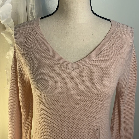 GAP New with Tags Waffle‎ Knit Pink Sweater Size XS - Picture 2 of 7
